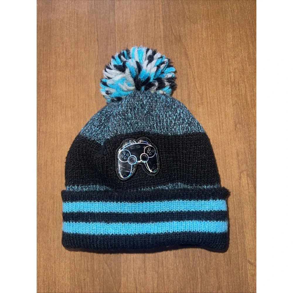 Unbranded Gamer Controller Knit Beanie Unisex Boys Girls